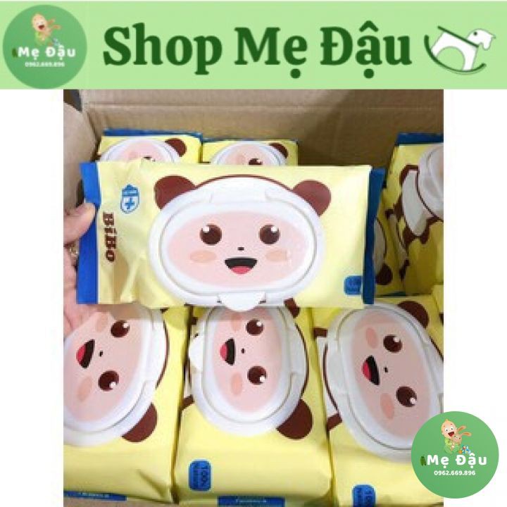 💥 FREESHIP💥KHĂN ƯỚT KHÔNG MÙI BIBO 100 tờ