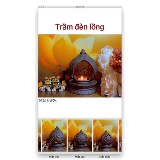 Trầm đèn lồng, đốt nến thơm gốm sứ bát tràng