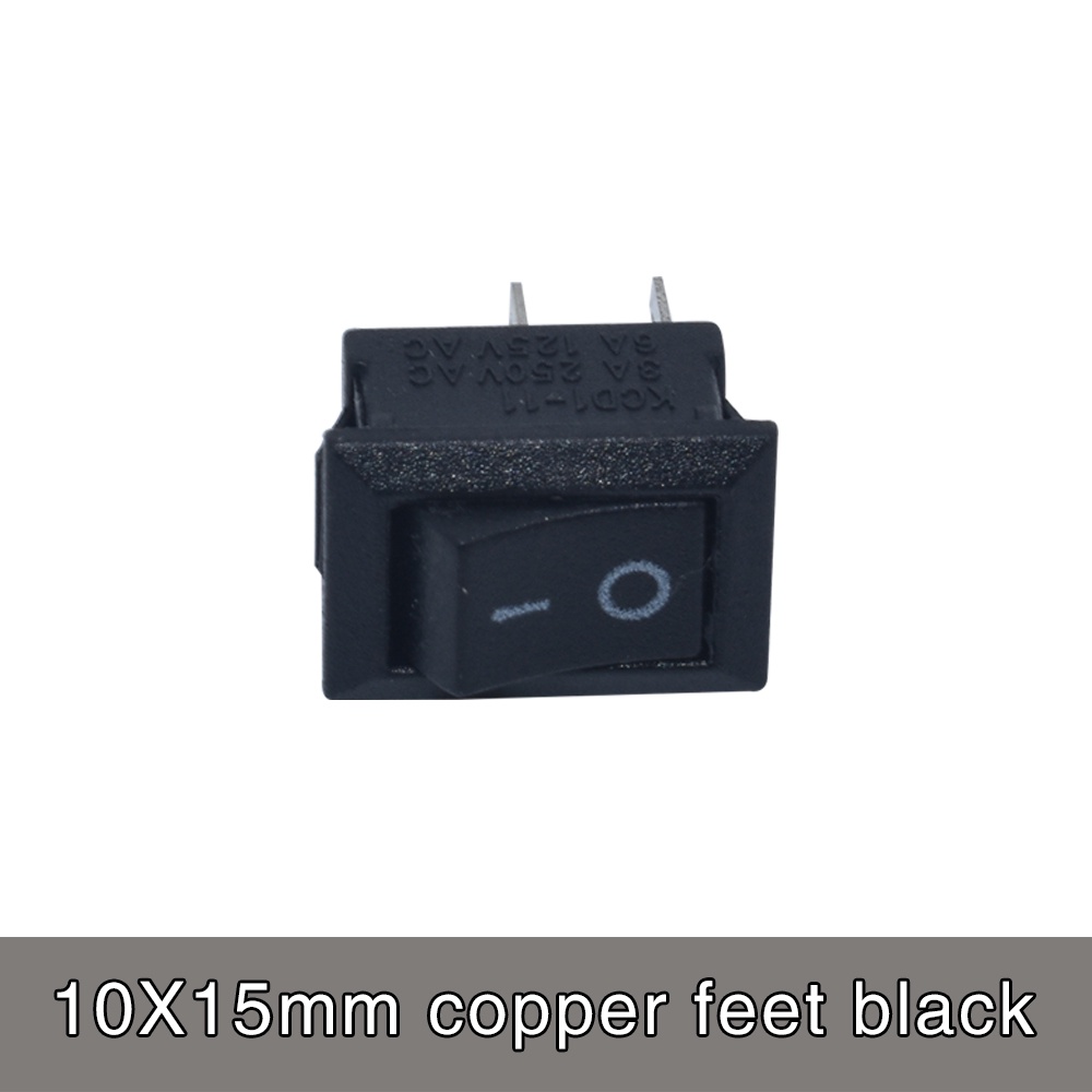 Set 5 Nút Công Tắc KCD1 6A-10A 250V KCD1-101 2Pin 10x15/ 15x21mm