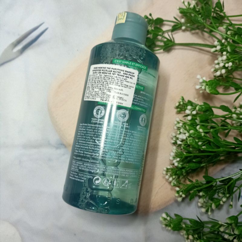 Mẫu mới Nước Tẩy Trang cho da dầu sebo vegetal Yves Rocher 390ml