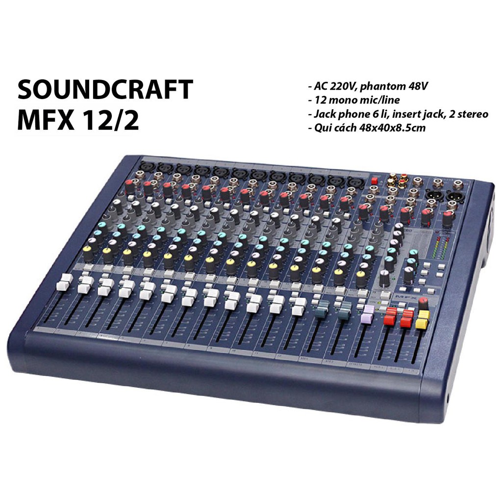 [Mã ELHACE giảm 4% đơn 300K] Mixer Soundcraft MFX12/2
