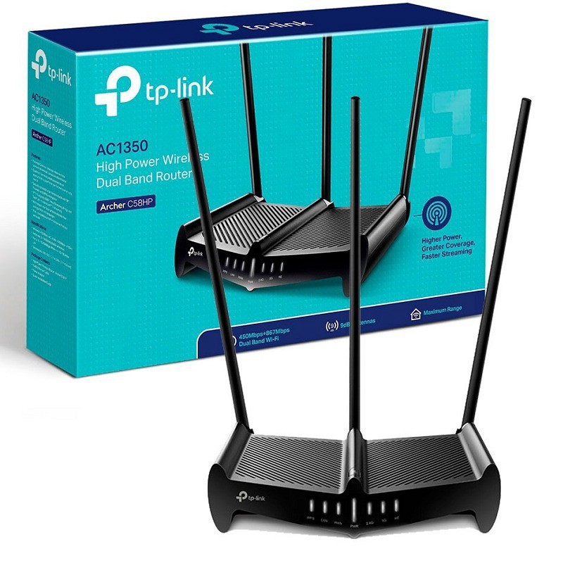 Bộ phát wifi TP-Link Archer C58HP chuẩn AC 1350Mbps. Chính hãng, BH 24 tháng