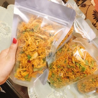 2 lạng khô gà cay lá chanh