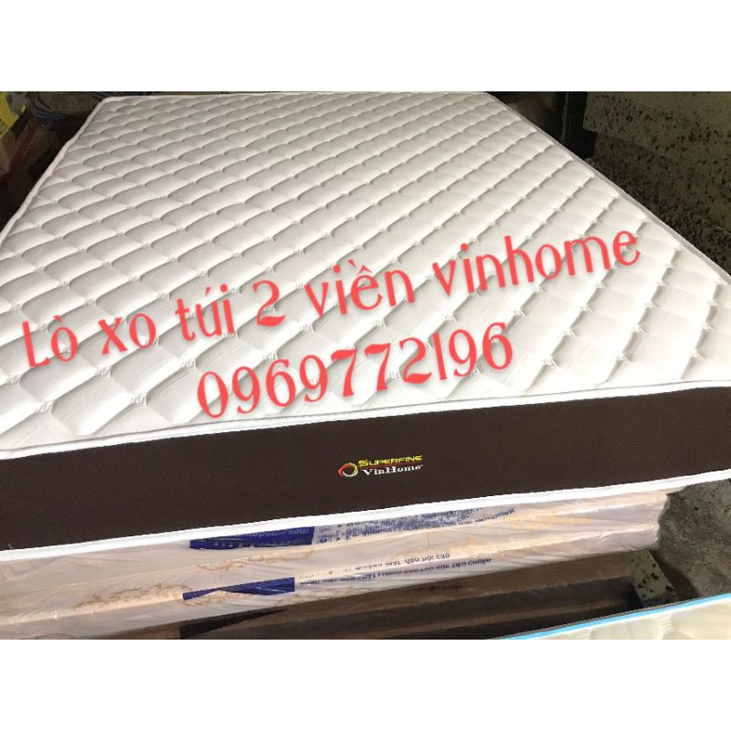 Nệm lò xo túi VinHome 1m6x2m dày 25cm - bảo hành 15 năm - Giao hàng miễn phí nội thành SG