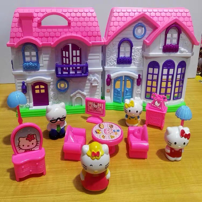 Đồ chơi Mô Hình Ngôi Nhà Hello Kitty  2 Kiểu