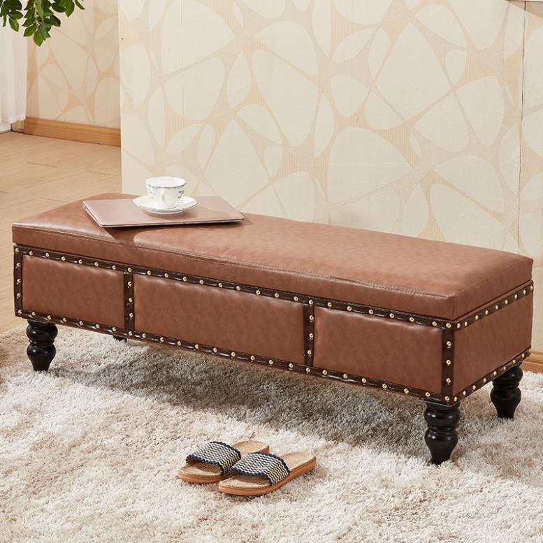 Cửa hàng quần áo ghế sofa bằng gỗ đặc của Mỹ nhỏ thử thay giày đẩu đôn dài giường cuối lưu trữ ..