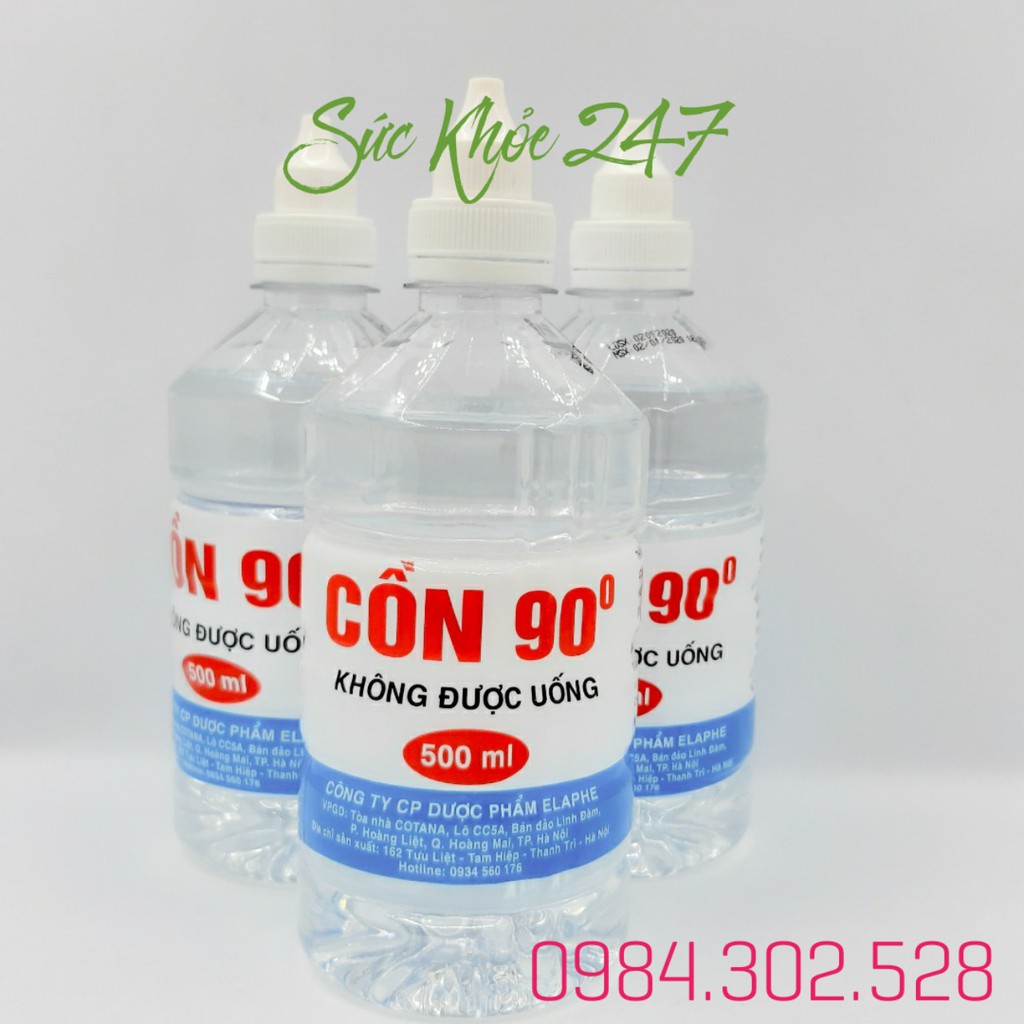 Cồn Y Tế 70 Độ - 90 Độ ⚡FOLLOW Shop Giảm 5K⚡ Cồn 70 Độ - 90 Độ Sát Khuẩn Chai 500ML