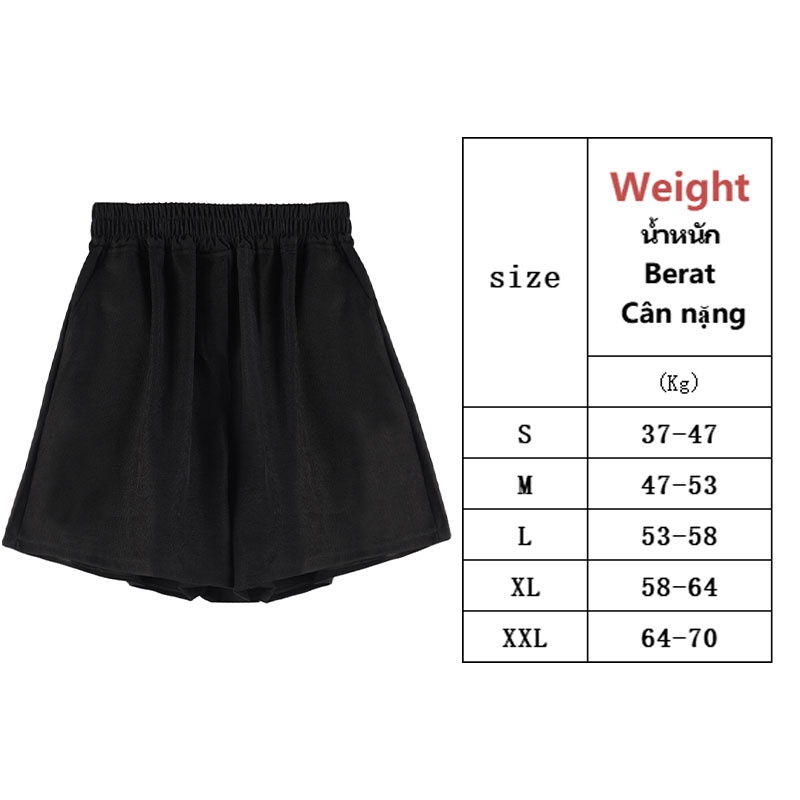 Quần short XINLANYASHE lưng cao ống rộng phong cách thời trang Hàn Quốc