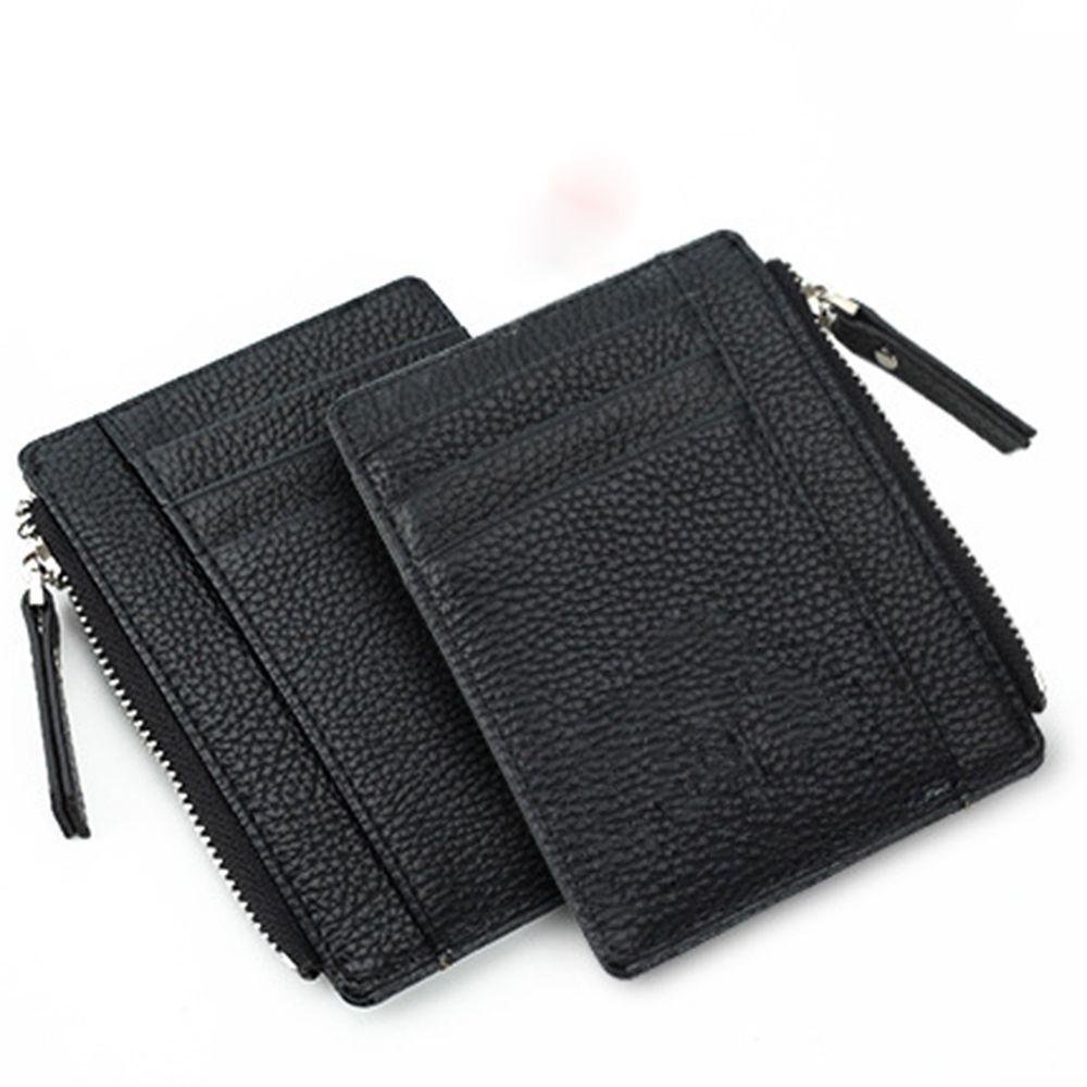 ELEGANT Ví Da PU Đựng Thẻ Thời Trang