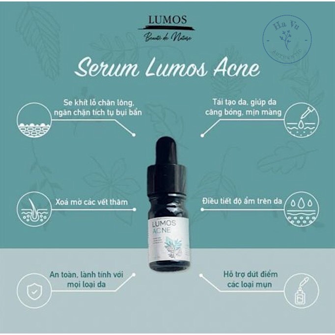 Serum Ngừa Mụn LUMOS ACNE, Giảm Thâm Hiệu Qủa, Date NEW - 5ml