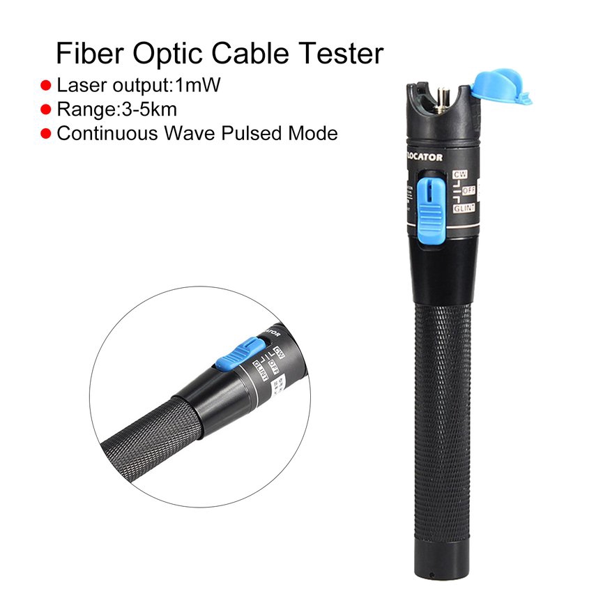 Bút laser kiểm tra sợi quang 3-5km 1 Mw tiện dụng cao cấp