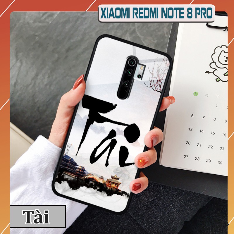 Ốp lưng kính  Xiaomi Redmi Note 8 Pro -in chữ thư pháp ý nghĩa