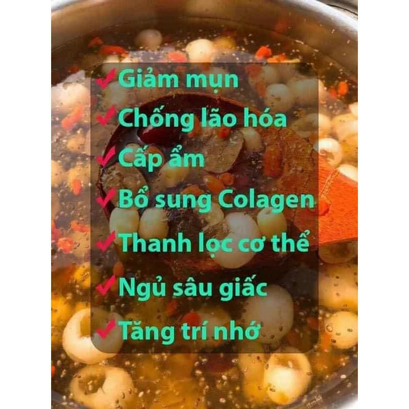 Chè Dưỡng Nhan 14 Vị Set 500G Có Đông Trùng Hạ Thảo