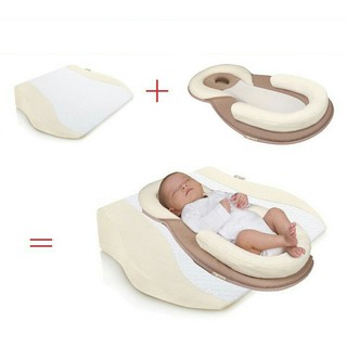 Combo gối chống trào ngược BABYMOOV + đệm ngủ đúng tư thế JJOVCE