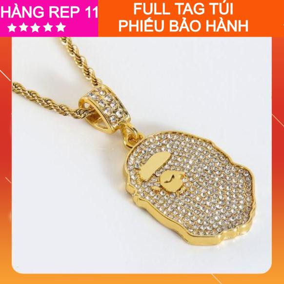 [Freeship - Clip thật] Dây chuyền Bape, dây chuyền Bape layer phong cách Hip Hop