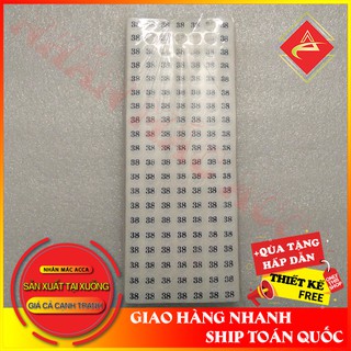 TEM DÁN SIZE SỐ QUẦN ÁO , GIẦY DÉP, DECAN DÁN