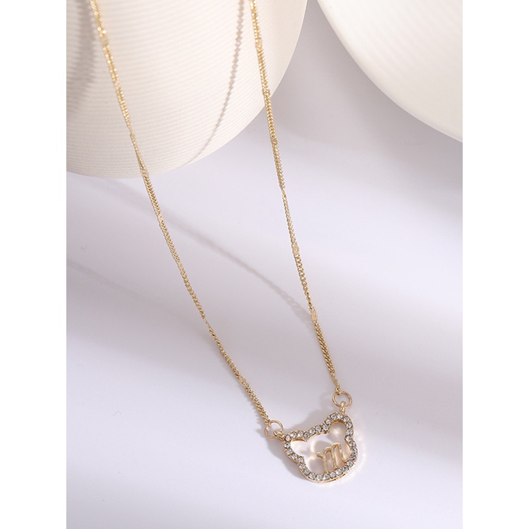 Vòng Cổ Choker Mặt Hình Gấu Đính Đá Pha Lê Độc Đáo JP5