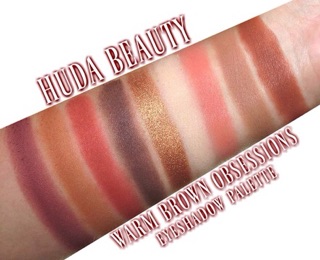 Bảng phấn mắt Huda Obsessions Coral/ Warm Brown/ Ruby/ Topaz