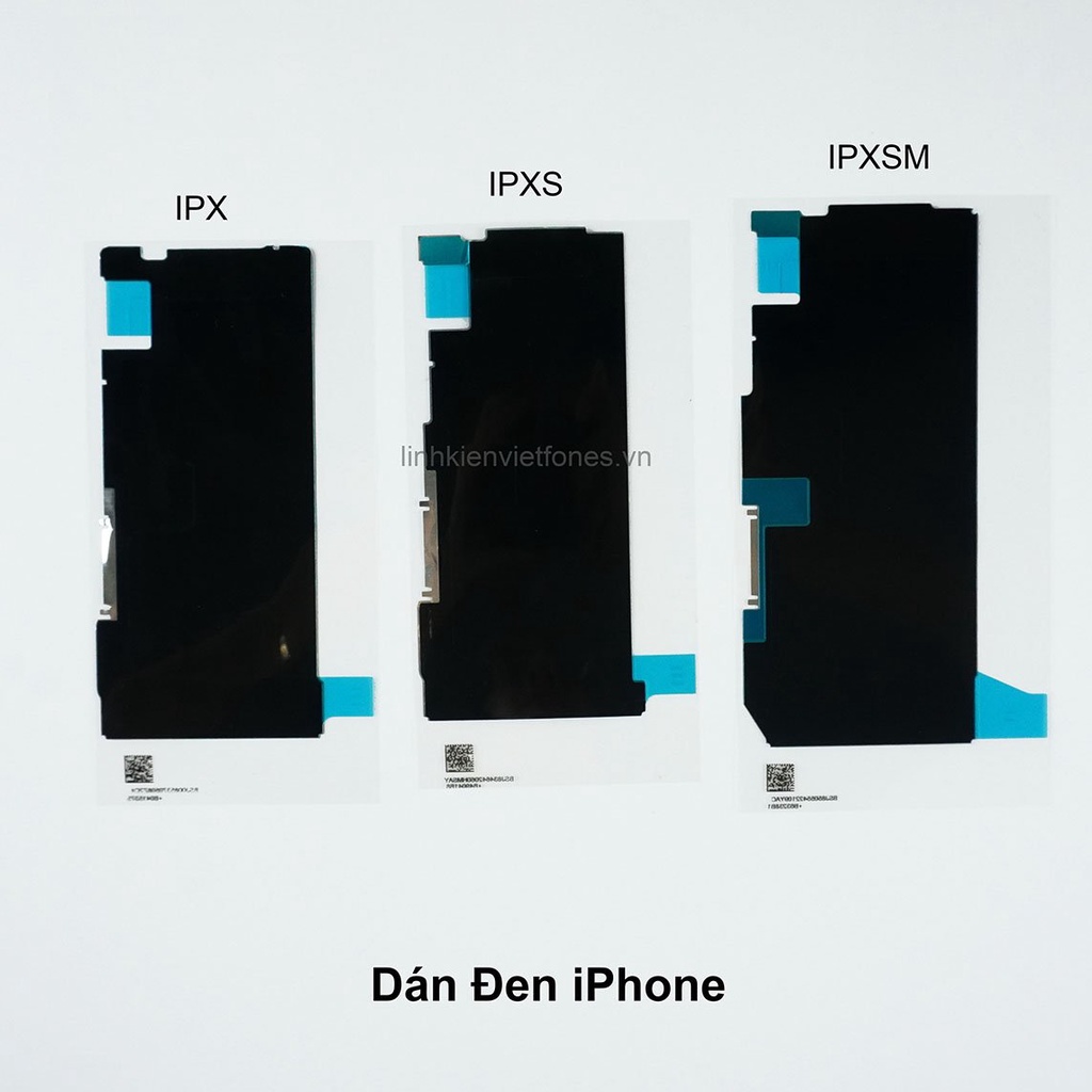 Dán đen màn hình iPhone X đến 12 Pro Max