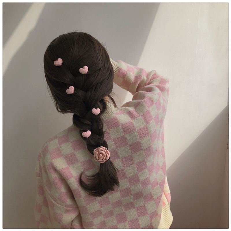 Set 5 Kẹp Tóc Hình Trái Tim Dễ Thương