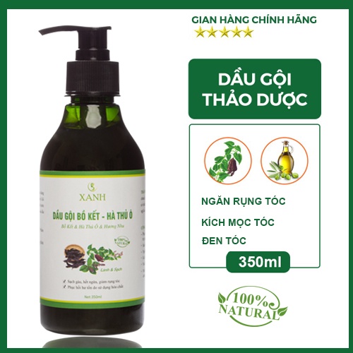 Dầu Gội Bồ Kết - Hà Thủ Ô Kích Thích Mọc Tóc 350ml