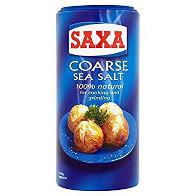 Bộ 2 hộp muối ăn Saxa Coarse Sea Salt - Nhập khẩu chính hãng 350g
