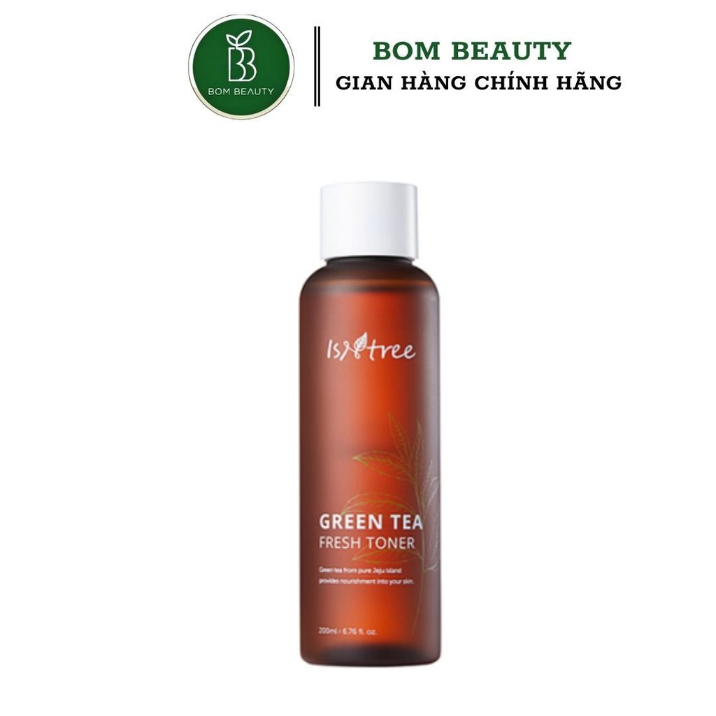 Nước hoa hồng Toner thanh lọc da, chống lão hóa từ Trà Xanh Isntree Green Tea Fresh