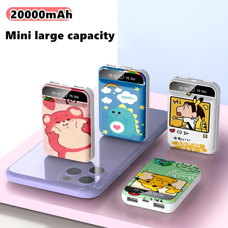 Pin sạc dự phòng họa tiết động vật hoạt hình mini A1 20000mAh