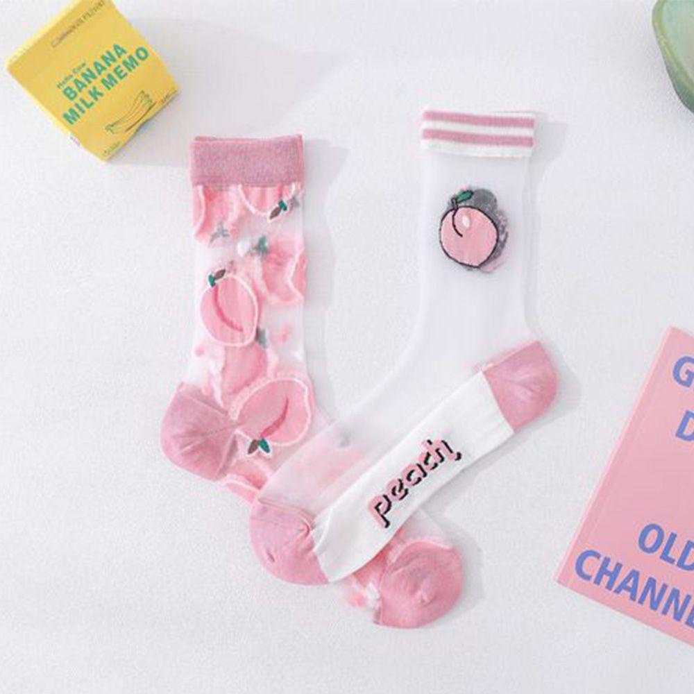 Vớ Hàn Quốc In Họa Tiết Trái Cây Sáng Tạo Thời Trang Mùa Hè Cho Nữ|Khăn Quàng Cổ Vải Lụa Mềm Mại Cao Cấp