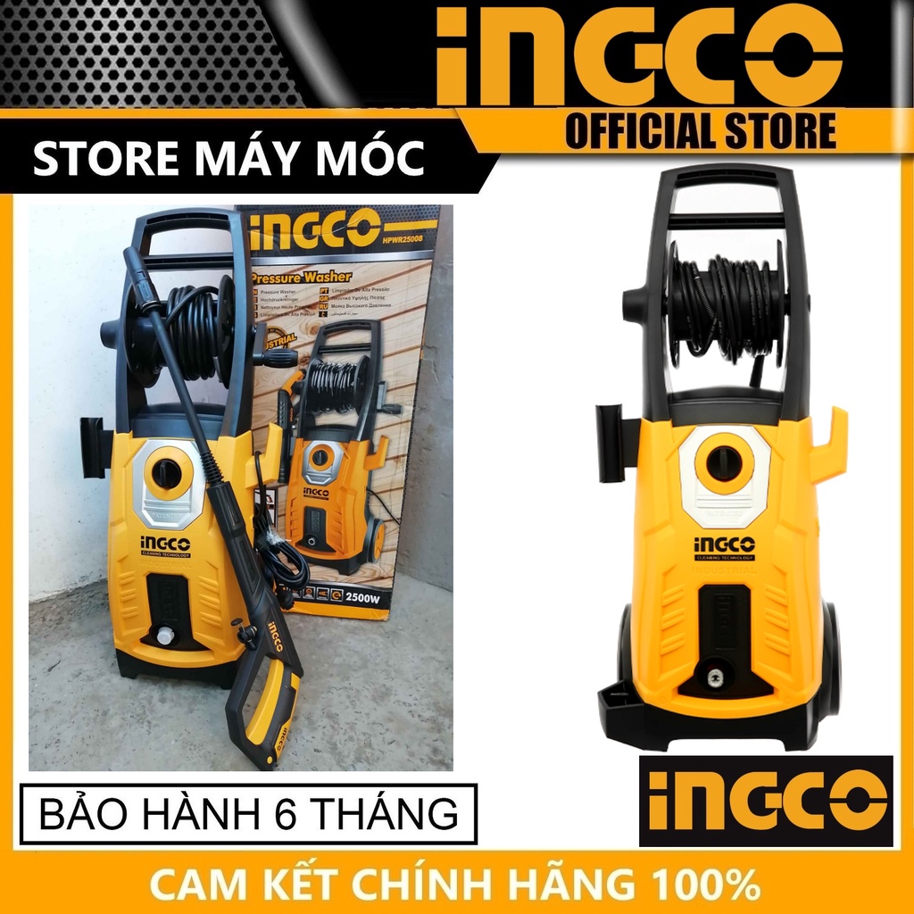 MÁY XỊT RỬA XE ÁP LỰC 1800W 160BAR INGCO HPWR25008 - HÀNG CHÍNH HÃNG