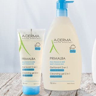 Sữa Tắm Gội Toàn Thân An Toàn Dành Cho Trẻ Sơ Sinh & Trẻ Nhỏ A-derma Primalba Cleansing Gel Pháp (200ML & 500ML))