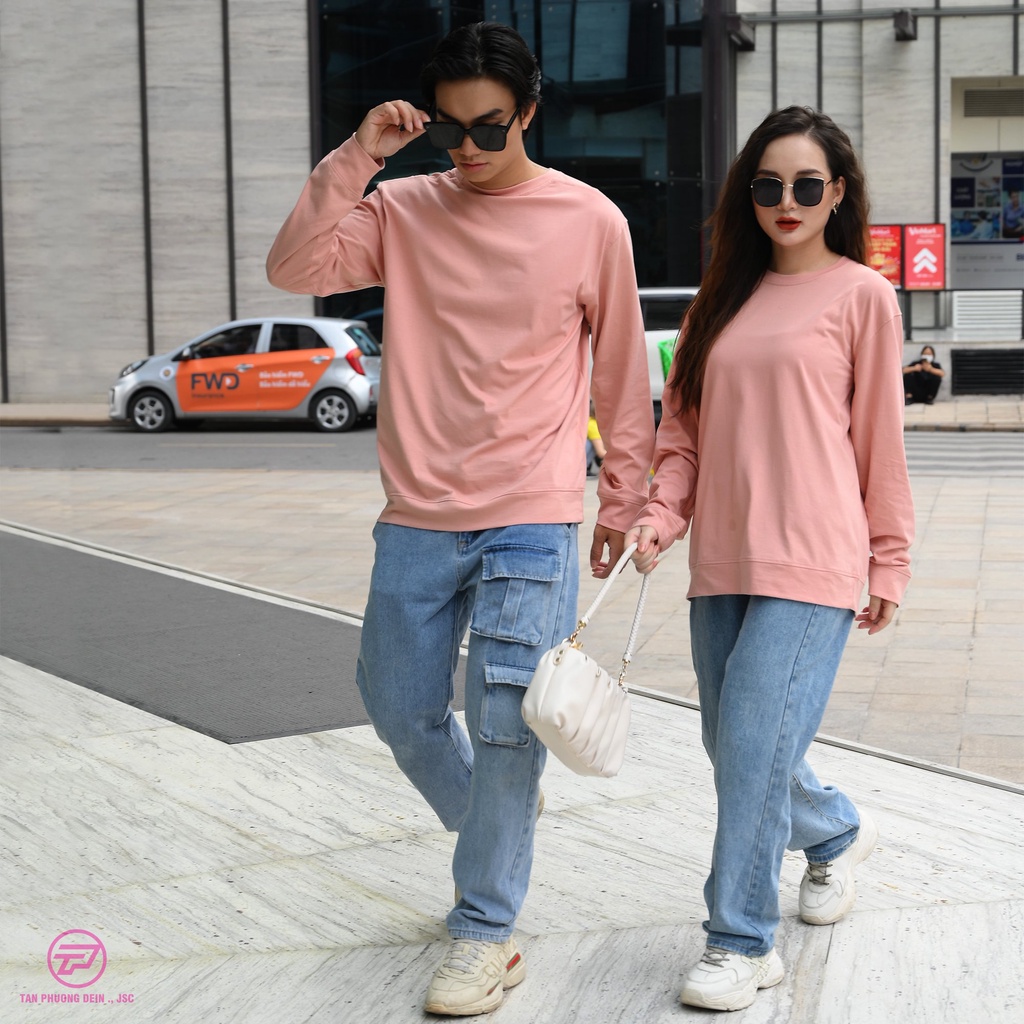 👋🤘  cao cấp, áo thun Sweeter, áo thun form rộng cao cấp 100% cotton Tân Phương màu HỒNG + 🎁