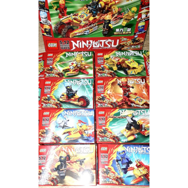 Sét 8 hộp Lắp ráp LegoNinja Siêu Xe 99669 có trên 320 chi tiết bằng nhựa rất đẹp