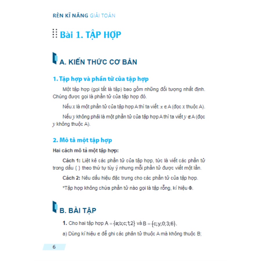 Sách - Rèn Kĩ Năng Giải Toán Lớp 6 - Tập 01