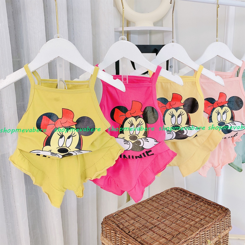 [CHỌN MÀU] BỘ 2 DÂY HỌA TIẾT XINH XẮN CHO BÉ GÁI 6-16KG, VẢI COTTON MỀM MỊN, THẤM HÚT MỒ HÔI - BO66