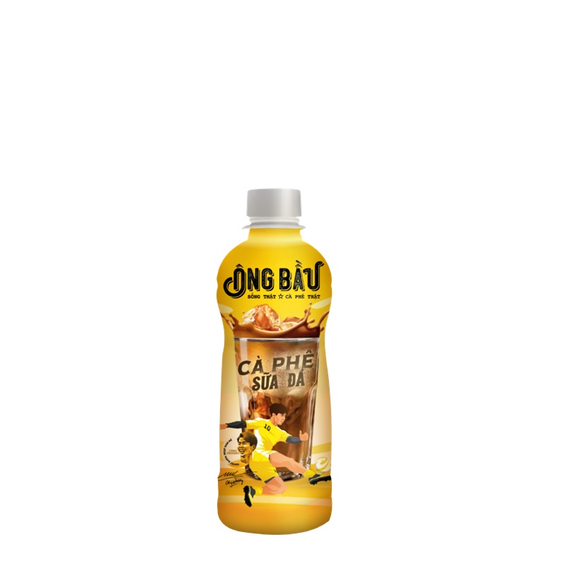 COMBO 10 Chai cà phê sữa đá uống liền Ông Bầu chai 180ml – Thương hiệu NUTIFOOD - TTGT89