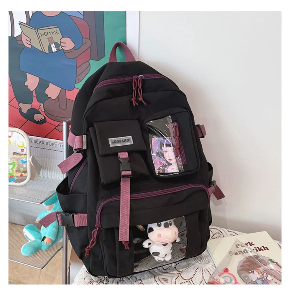 Balo Thời Trang Đi Học Nam Nữ , Balo Ulzzang Học Sinh PITi cá tính - BALO88