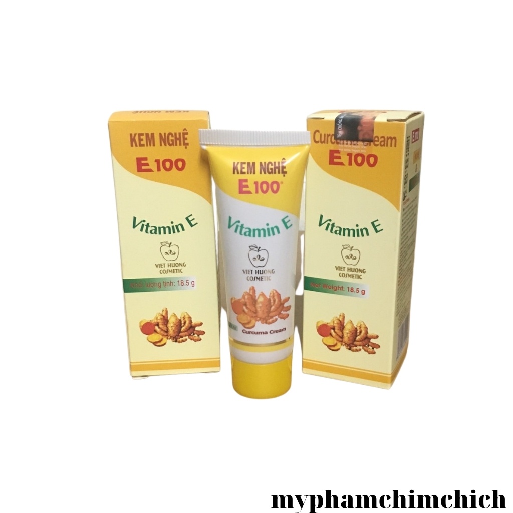 Kem nghệ E100 giúp làm sáng da và dưỡng ẩm làm mờ vết thâm