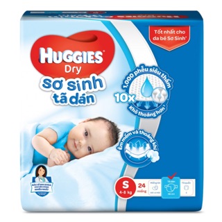 Tả dán Huggies S 24 miếng ( 4-8kg )