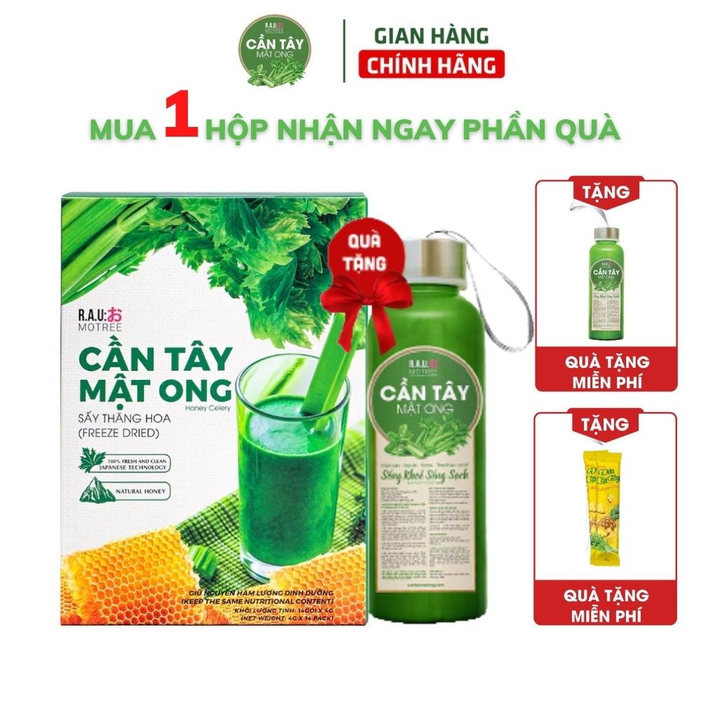 Cần Tây Mật Ong Motree Giảm Cân Nhanh Cấp Tốc An Toàn, Bột Cần Tây Trà Detox Giảm Béo Không Phải Thuốc Giảm Cân