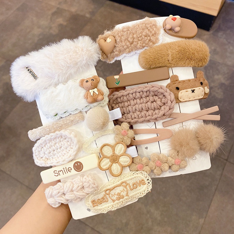 Set 8-10 kẹp tóc thời trang cho bé gái