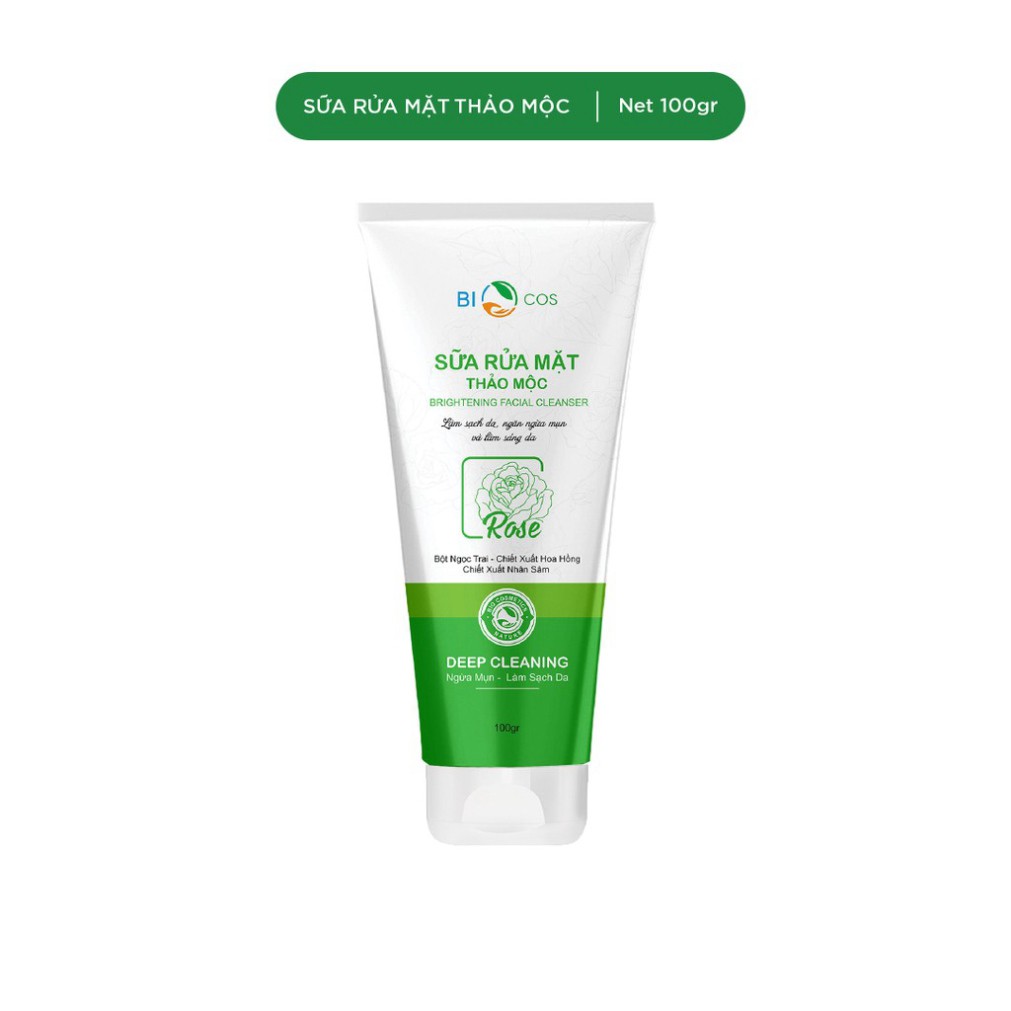 Sữa Rửa Mặt Dành Cho Da Dầu BIO COSMETICS Làm Sạch Và Sáng Da, Ngăn Ngừa Mụn 100g.