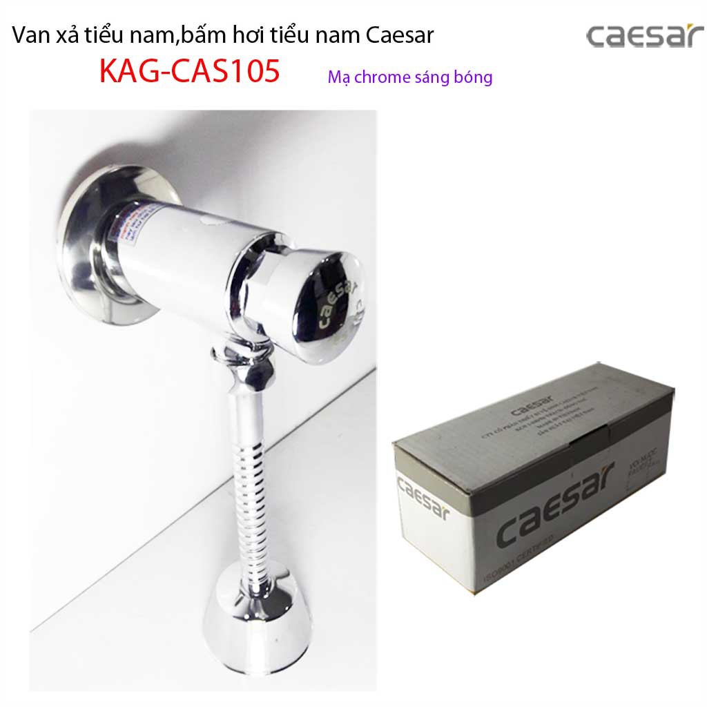 Xả tiểu ấn tay Caesar KAG-CAS105, van xả bệ tiểu nam cao cấp sử dụng bền xả nước tốt