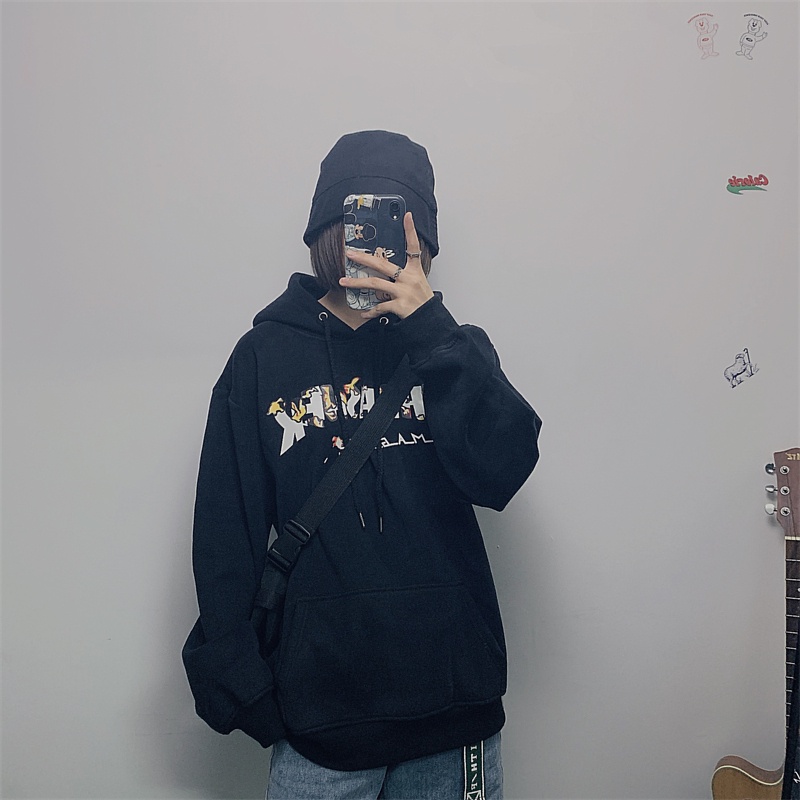 Áo Hoodie In Chữ Thrasher Cổ Điển Dễ Phối Đồ Cho Nam Và Nữ # Tw04