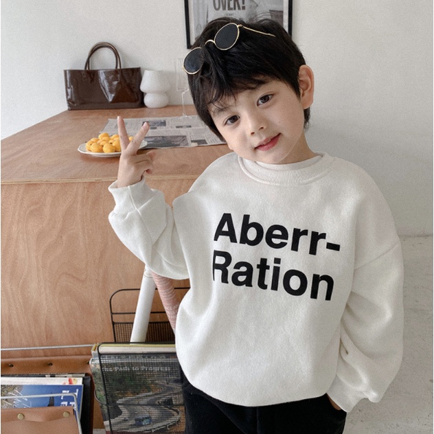 Áo sweater lót bông Aberr dễ thương cho bé A626