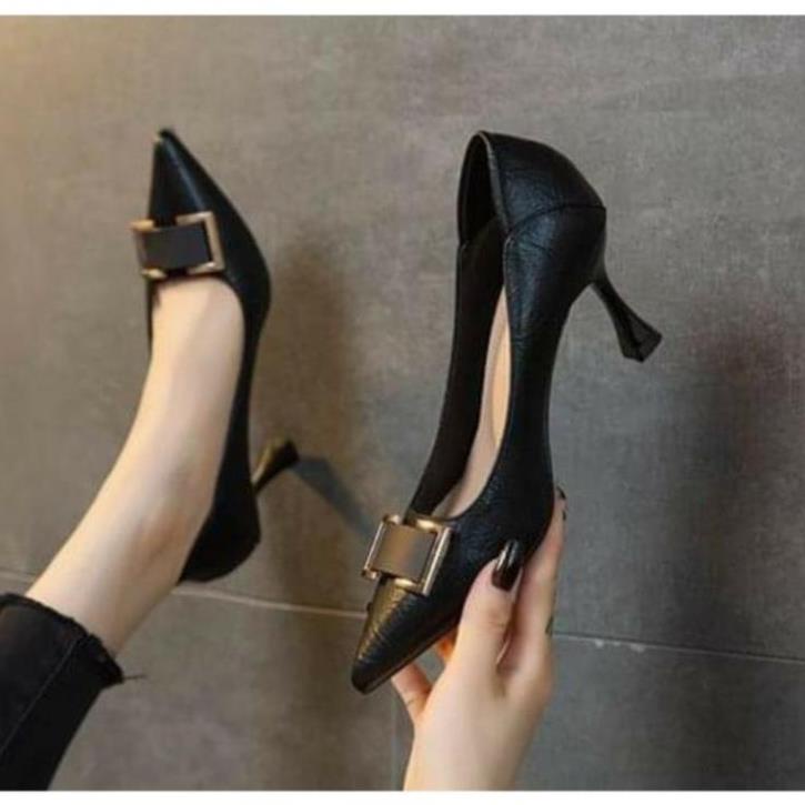Vip Giày cao gót size nhỏ 31 32 33 34 5cm/7cm da mềm " !! x