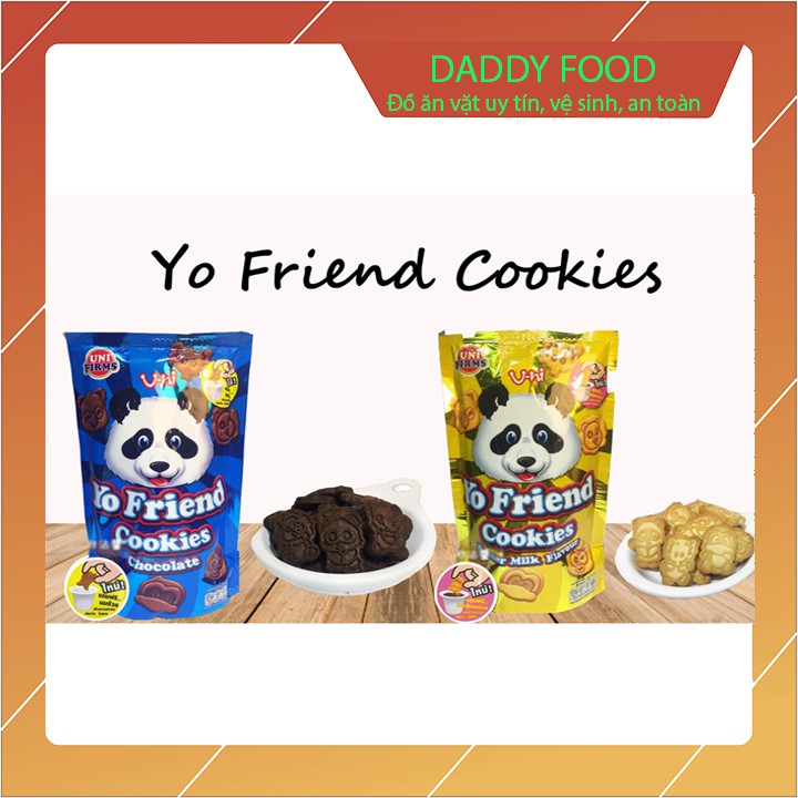 Combo 2 gói bánh gấu chấm kem Yo Friend hàng thái lan