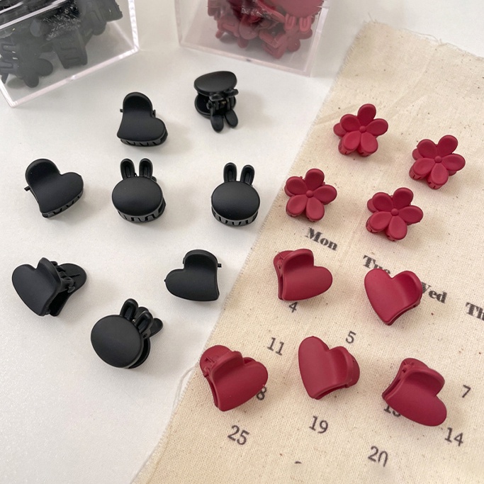 Set Kẹp Tóc Nhựa Nhiều Kiểu Dáng Dễ Thương Cho Nữ