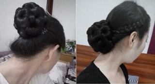 Búi hoa ( kẹp búi tóc giả)