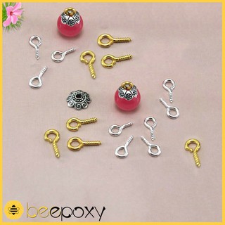 Set 100 Đinh Khoen Bạc Kích Thước 8-10mm
